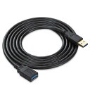 XBOHJOE USB 3.0 延長ケーブル 3M データ転送5Gbp...(2)