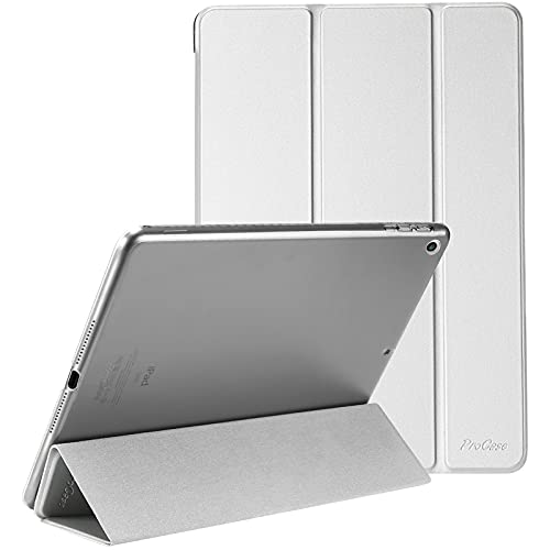 ProCase iPad 9.7(旧型）ケース スマート 超スリム スタンド フォリオ保護ケース 半透明フロスト バッ..
