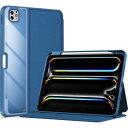 ProCase iPad Pro 11 M4 2024 (A2836 A2837 A3006) ケース 11インチ ペン収納 クリアバック フォリオカバー 耐衝撃 スマートケース オートスリープ対応 - ティール