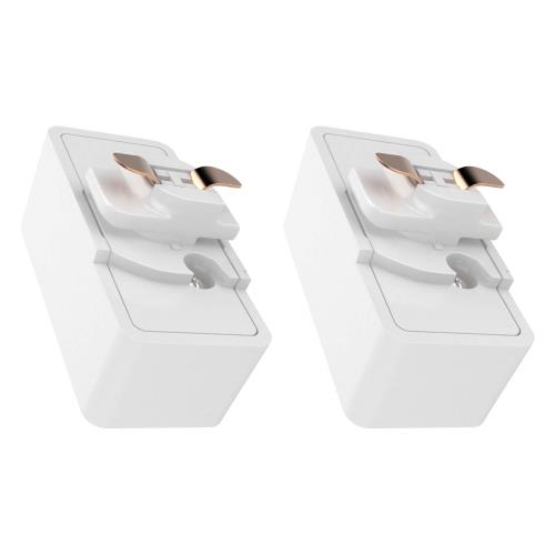 DiCUNO ダクトレール プラグ レール用シーリングプラグ ライティングレール用引掛シーリングボディ ダクトレール 変換ソケット (白) 2個入り