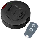 DiCUNO 照明リモコンスイッチ 引掛けシーリング用 ペンダント型照明器具専用 丸型 配線不要 黒 受信機1個+送信機1個入り