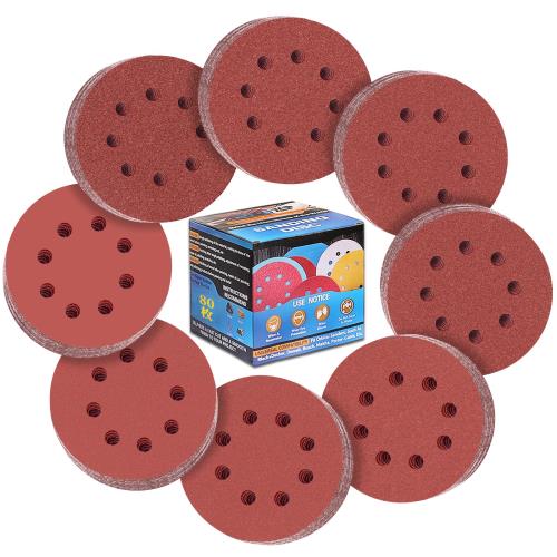 IROKCAKPT ǥڡѡ 125mm  ڡѡ ݷ 8 ޥå ǥ󥰥ǥ 80å(#240...