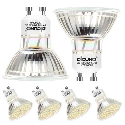 DiCUNO LEDŵ GU10 50Wϥ5W  6000K 500lm LEDݥåȥ饤 AC100-24...