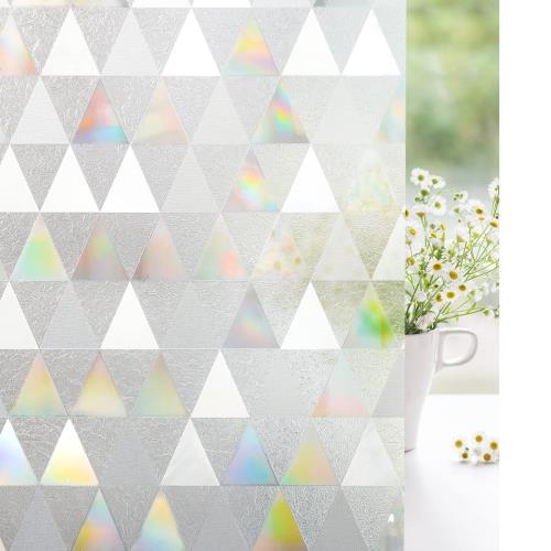 Rabbitgoo ステンドグラス シール 窓ガラス 目隠しシート 窓用フィルム 水だけで貼る 何度も貼り直し可..