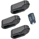DiCUNO ライティングレール 入切アダプタ ダクトレール リモコンスイッチ 照明 スポットライト 配線不要 黒 受信機3個入+送信機1個入