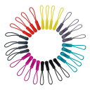 YFFSFDC ジッパータブ 8カラー 40個セットジッパープル ファスナー チャック 楽々 開閉 取り付け簡単 ユニバーサル ファスナー 引き手 交換・延長用