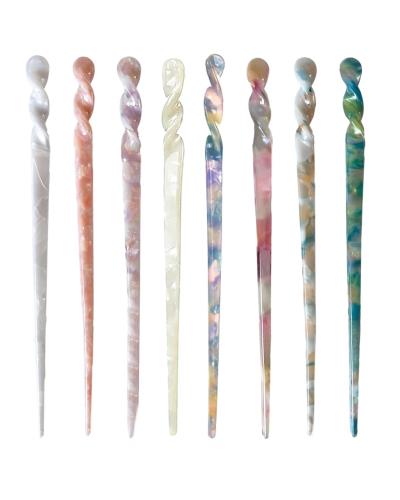 YFFSFDC 簪 一本挿し 簪パーツ ヘアアクセサリー 髪留め 髪飾り 玉かんざし おしゃれ 和装小物 結婚式 成人式 卒業式 普段使い 8点セット