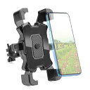 自転車 スマホ ホルダー スタンド SZSL 脱落防止 片手操作 携帯 固定用 に適用 ロードバイク クロス バイク すまほ ホルダー サイクリング バイク用 スマホ固定 角度調整 360度回転 脱着簡単 強力な保護 に適用 4.8-6.8インチ 多機種対応