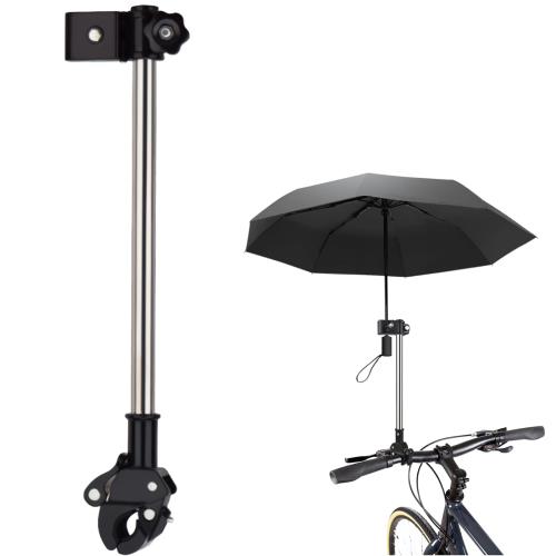 YFFSFDC 傘立て 自転車 自転車傘ホルダー 傘の固定 360°回転 高さ調節可能 取り付け簡単 ...