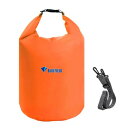 YAPJEB ドライバッグ 防水バッグ 大容量 スタッフバッグ ドラム型 4L 10L 20L 40L ビーチ プール 水泳 温泉 海水浴 防災用 Dry Bag (オレンジ, 2L)