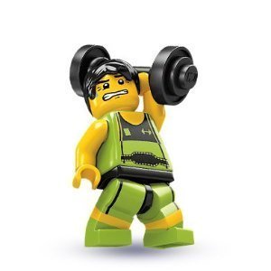 レゴ (LEGO) ミニフィギュア シリーズ2 重量挙げ選手 Weight lifter (Minifigure Series2) 8684-10