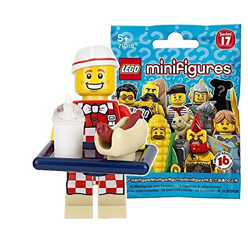 レゴ（LEGO） ミニフィギュア シリーズ17 ホットドック屋さん 未開封品 ｜LEGO Minifigures Series17 Hot Dog Man 71018-6