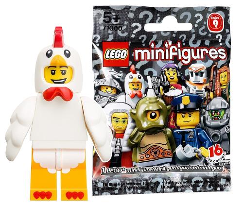 レゴ (LEGO) ミニフィギュア シリーズ9 チキンの着ぐるみを着た男 未開封品 (LEGO Minifigure Series9 Chicke Suite Guy) 71000-7