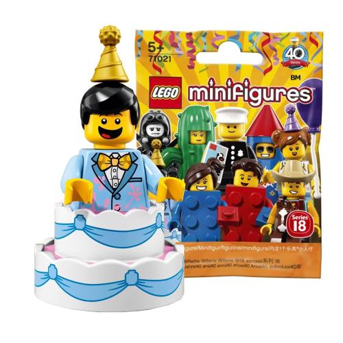 レゴ(LEGO) ミニフィギュアシリーズ 18 ケーキ男未開封｜ LEGO Collectable Minifigures Series 18 Birthday Cake Guy 71021-10