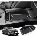 GAFATNissan ノート E13/SNE13型 日産 3代目 2020年~現行 e-POWER ニッサン Note R2.12 ~専用 車用収納ボックス 外付コンソールボックス 内装パーツ センターコンソールボックス アームレストボックス ドレスアップ ABS材質製 収納ボックス 小物入れ 滑り止め (ホワイト)