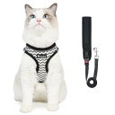 Angelpet 猫用 ハーネス 猫 ハーネス 抜けない ねこ 胴輪 リード付き 通気メッシュ ダブルロック 夜反射ストライプ付き ネコ ハーネスとリードセット 犬猫兼用 小型犬 超軽量 おしゃれ 散歩 出かけ用 簡単脱着(豪華版,S)