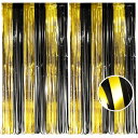 BRAVESHINE タッセルカーテン キラキラ フリンジカーテン 1m*2.5m パーティー 飾り Birthday Party Decoration 誕生日 卒業 新年 退職 アニバーサリー パーティーの背景 お部屋の装飾 2枚セット