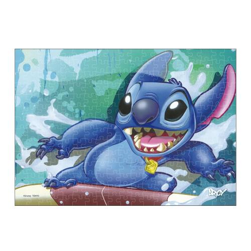 テンヨー(Tenyo) 266ピース ジグソーパズル ディズニー Surf Rider Stitch ぎゅっとシリーズ ステンドアート (18.2x25.7cm)