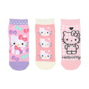 サンリオ(SANRIO) サンリオ キッズスニーカーソックス3足セット ソックス 13-15cm ハローキティ キティちゃん hello kitty キャラクタ...