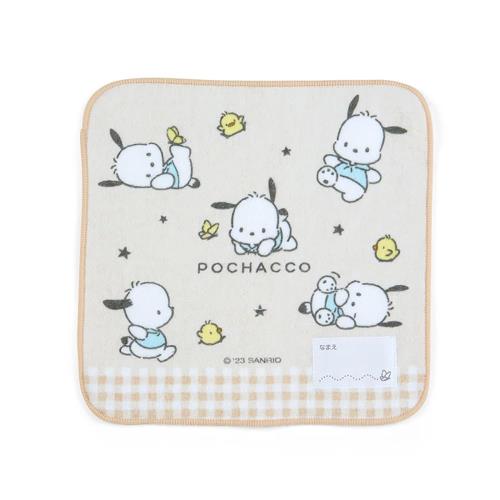 サンリオ(SANRIO) サンリオ 名前プチタオル ポチャッコ ぽちゃこ pochacco 20×20×0.3cm キッズプチタオル キャラクター 941824 SANRIOのサムネイル