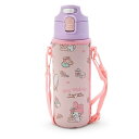 サンリオ(SANRIO) 子供用 水筒 470ml 直飲み ワンタッチ ステンレス ボトル マイメロディ my melody 保冷専用 ショルダーヒモが付いたポーチ付き 名前スペース付き 212504