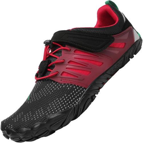 [SAGUARO] ベアフット フィットネスシューズ ジム トレーニング シューズ メンズ レディース 29.0 cm,レッド-1