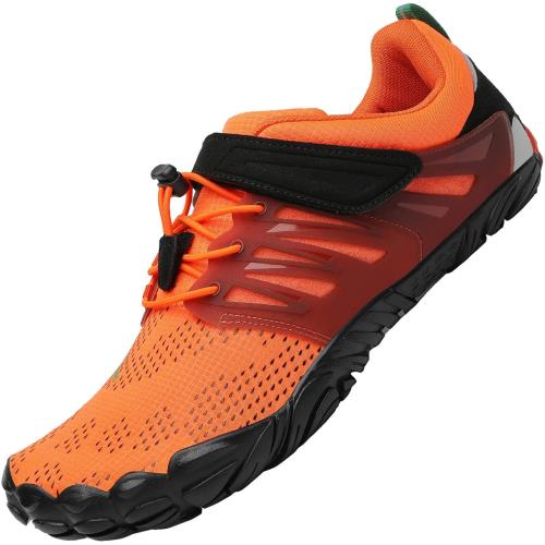 [SAGUARO] ベアフット フィットネスシューズ ジム トレーニング シューズ メンズ レディース 23.0 cm,オレンジ