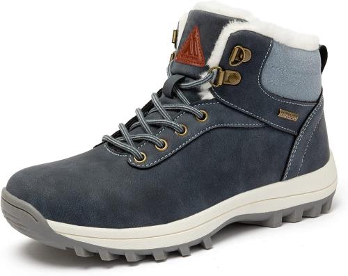 [Mishansha] ハイカット 裏起毛 防寒 防水 防滑 スノーブーツ 男女兼用 釣り 登山 キャンプ 冬 靴 スノーシューズ 22.5 cm,ネイビー40