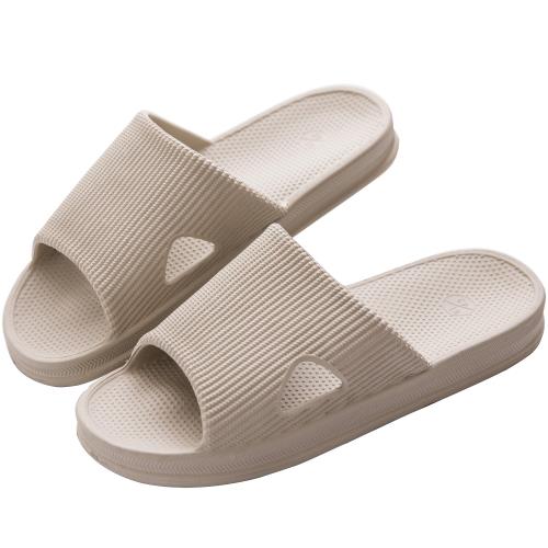 [KOCOTA] 抗菌防臭素材 スリッパ サンダル 超軽量 滑り止め 男女兼用 カーキ L