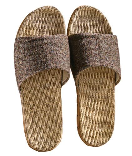 [Euyqs] レディース メンズ ルームシューズ 夏春 スリッパ 室内履きホームシューズ (ブラウン, measurement_26_point_0_centimeters)