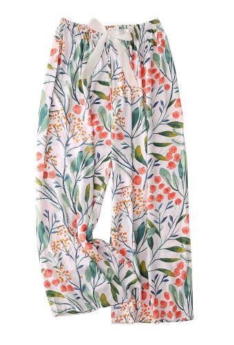 [Euyqs] ルームパンツ 広い脚 レーヨン 涼しい快適な 体型カバー リラックス ルームパンツ (M, #2)