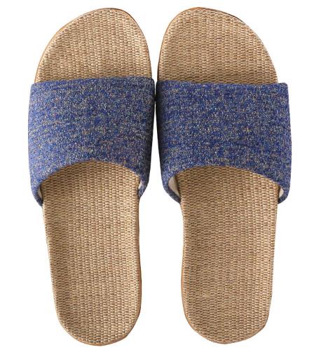 [Euyqs] レディース メンズ ルームシューズ 夏春 スリッパ 室内履きホームシューズ (ネイビー, measurement_25_point_0_centimeters)