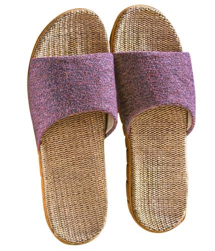 [Euyqs] レディース メンズ ルームシューズ 夏春 スリッパ 室内履きホームシューズ (パープル, measurement_24_point_5_centimeters)