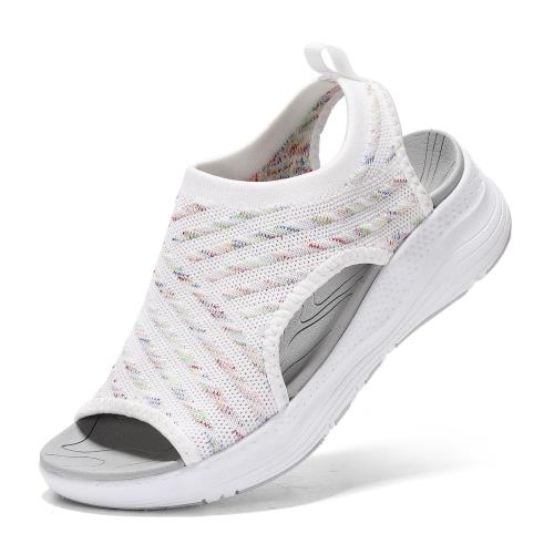 [ziitop] 厚底 スポーツサンダル レディース 歩きやすい ナースサンダル 美脚 スニーカーサンダル スリッポン ウォーキング オフィス 軽い ニットサンダル 疲れない 滑り止め おしゃれ 人気 御洒落