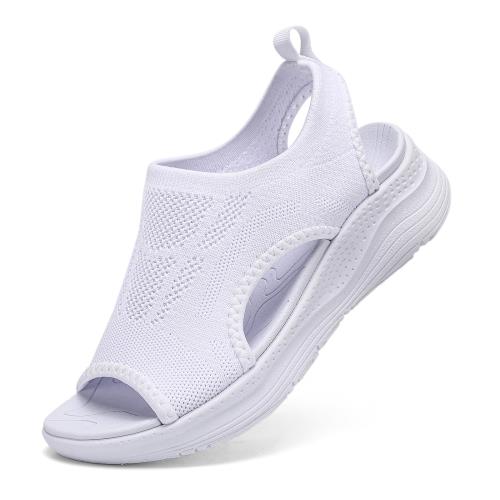 [ziitop] 厚底 スポーツサンダル レディース 歩きやすい ナースサンダル 美脚 スニーカーサンダル スリッポン ウォーキング オフィス 軽い ニットサンダル 疲れない 滑り止め おしゃれ 人気 御洒落 25.5cm