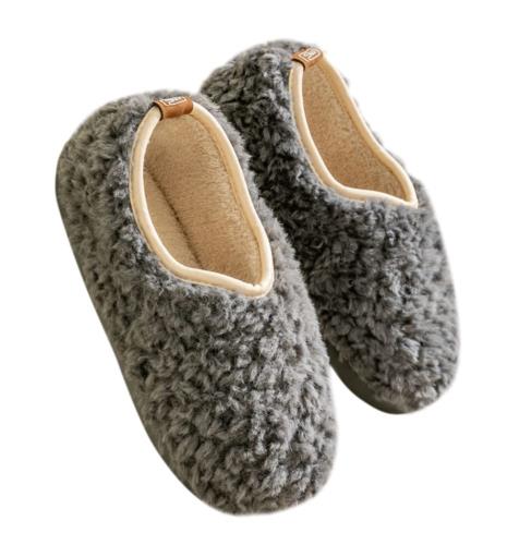 [Euyqs] ルームシューズ 暖かい スリッパ 冬 あったかスリッパ 室内 男女兼用 もこもこ 軽量 洗える (#2 ネイビー, measurement_27_point_0_centimeters)