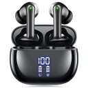 イヤホン bluetooth ワイヤレスイヤホン Bluetooth5.4対応 YBYP ブルートゥース イヤホン LEDディスプレイ ノイズキャンセリング ぶるーとぅーすイヤホン 小型/軽量 長時間再生 自動ペアリング タッチコントロール Type-C充電 IPX7防水 片耳/両耳 iPhone/Android適用 WEB会議