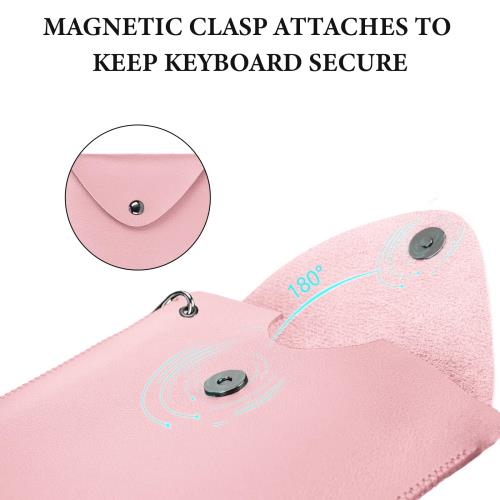 Geekria キーボード キャリー カバー ケース 互換品 ロジクール Logicool MX Keys Mini KX700ワイヤレス ポータブル キーボード 保護 トラベル バッグ（ピンク）