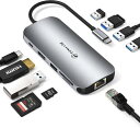 USB C ハブ 10-in-1 ドッキングステーション トリプルディ...(2)