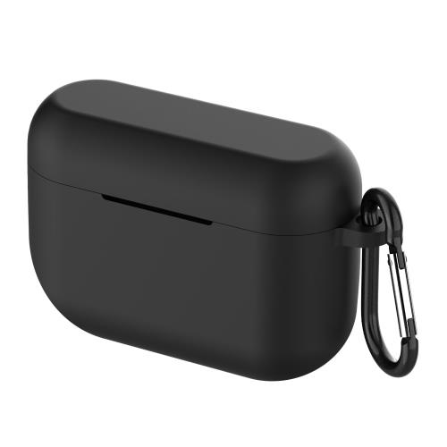 Geekria シリコンカバー 互換性カバージャブラ Jabra Elite 10, Elite 10 Gen 2 対応 True Wireless Earbuds 充電ケースカバー 外装カバー キーホルダーフック付き、充電ポートアクセス可能（黒）