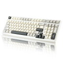 YUNZII YZ98 99 キー メカニカル キーボード ガスケット搭載 ホットスワップ対応 BT5.0/2.4G/USB-C ワイヤレス ゲーミング キーボ...