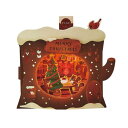 サンリオ(SANRIO) クリスマスカード ライト&メロディーカード 切り株リスの家 メッセージカード グリーティングカード JXPM 5-4 109720