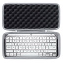 co2CREA 収納ケース 互換品 logicool ロジクール MX KEYS mini for mac KX700MPG/MX KEYS mini KX700PGミニマリスト ワイヤレス イルミネイテッド キーボード、グレーホワイト(ケースのみ)(2)