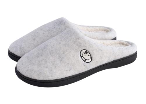 [Euyqs] 室内 スリッパ 滑止める 洗える 低反発 来客用ルームシューズ 男女兼用 冬用 おしゃれ (ベージュ, 22.0 cm)