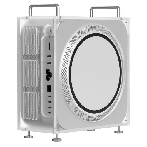 Geekria シャーシ スタンド アップル Apple Mac スタジオ M1/M2/M4 Max, M1/M2/M3 Ultraに対応 アクリル シャーシ ケース デスクトップ アクセサリ 放熱強化 (フロスト)