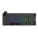 EPOMAKER RT100ワイヤレスメカニカルキーボード ディスプレイスクリーンとボリュームノブ ガスケットゲーミングキーボード ホットスワップ対応カスタムキーボード BT5.0/2.4G/USB-C RGBバックライト Win/Mac/ゲーム用 技適認証取得 (RT100 Grey, Gateron Pro Yellow)