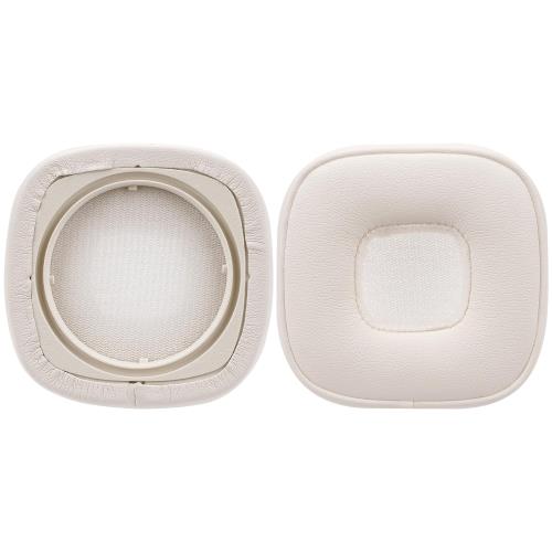 Geekria イヤーパッド QuickFit 互換性 パッド マーシャル Marshal Major V On-Ear ヘッドホンに対応 パッド イヤー/イヤーカップ (プロテインレザー/白)