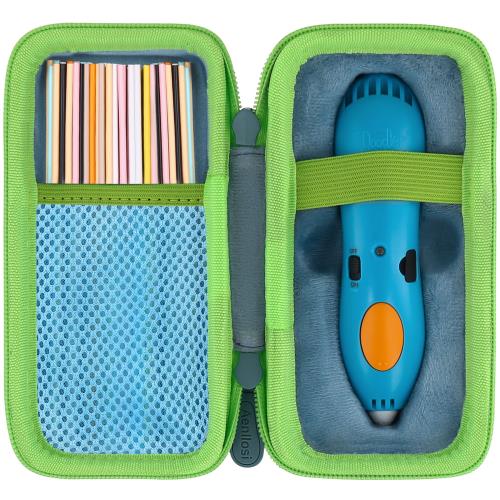 3Doodler Start + プレゼント 子供 おもちゃ 知育 玩具 アートペン フィラメン シアン 専用収納ケース(ケースのみ)-Aenllosi