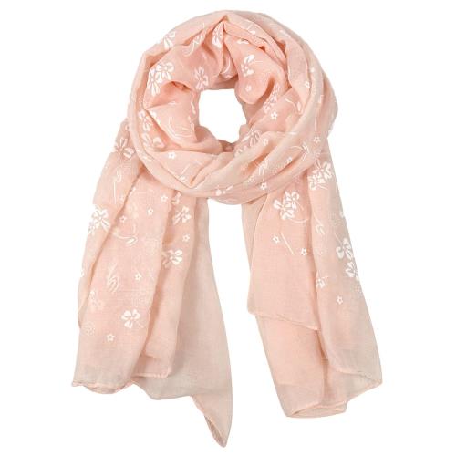 [GOKEI] ストール ギフト 薄手 刺繍 母の日 人気 プレゼント レトロ風 大判ストール ショール 誕生日 綿 おしゃれ 花 レディース 花柄 大判 UV対策 冷房対策 柔らかい 敬老の日 エレガント 春用 夏用 春夏 プリントタイプ - ピンク