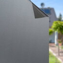 Rabbitgoo 窓ガラス目隠しフィルム すりガラス調 目隠しシート スモークフィルム 眩しさ軽減 uvカット紫外線対策 水で貼ってはがせる 貼り直し可 飛散防止 浴室 風呂窓目隠し(艶消しグレー 44.5x120cm)